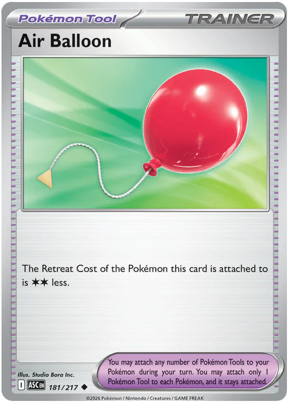 Air Balloon 181/217 Uncommon Pokemon Card (Mega Evolution Ascended Heroes)