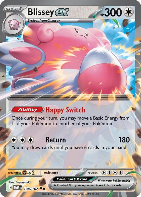Blissey ex 134/167 Double Rare Pokemon Card (SV Twilight Masquerade)