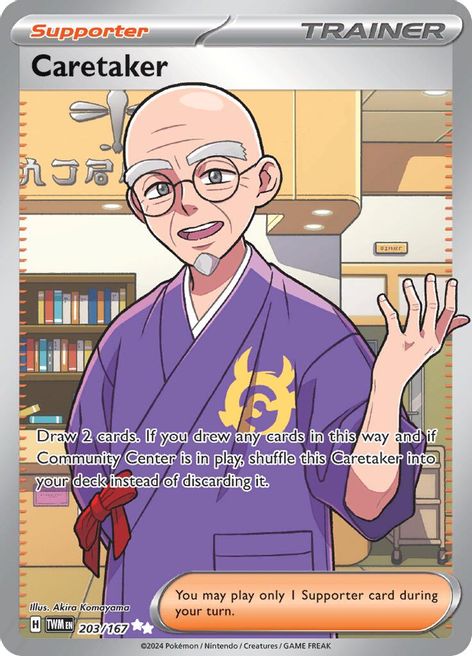 Caretaker 203/167 Ultra Rare Pokemon Card (SV Twilight Masquerade)