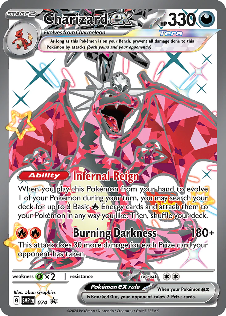 Charizard ex SVP074 Pokemon Promo Card (SV Promo Series)
