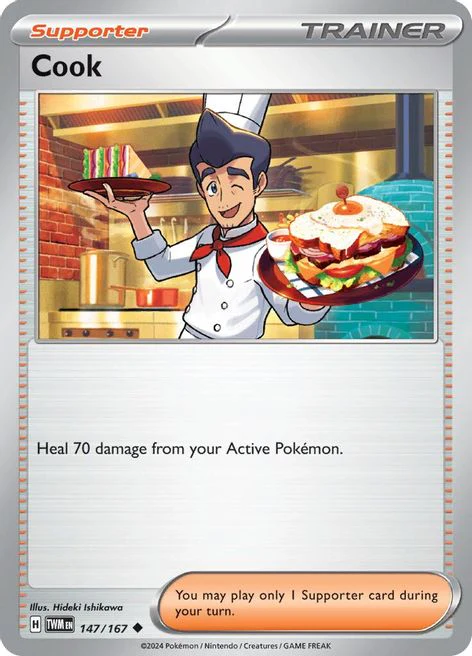 Cook 147/167 Uncommon Pokemon Card (SV Twilight Masquerade)