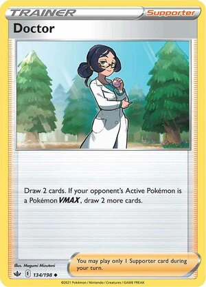 Doctor 134/198 Uncommon Pokemon Card (SWSH Chilling Reign)