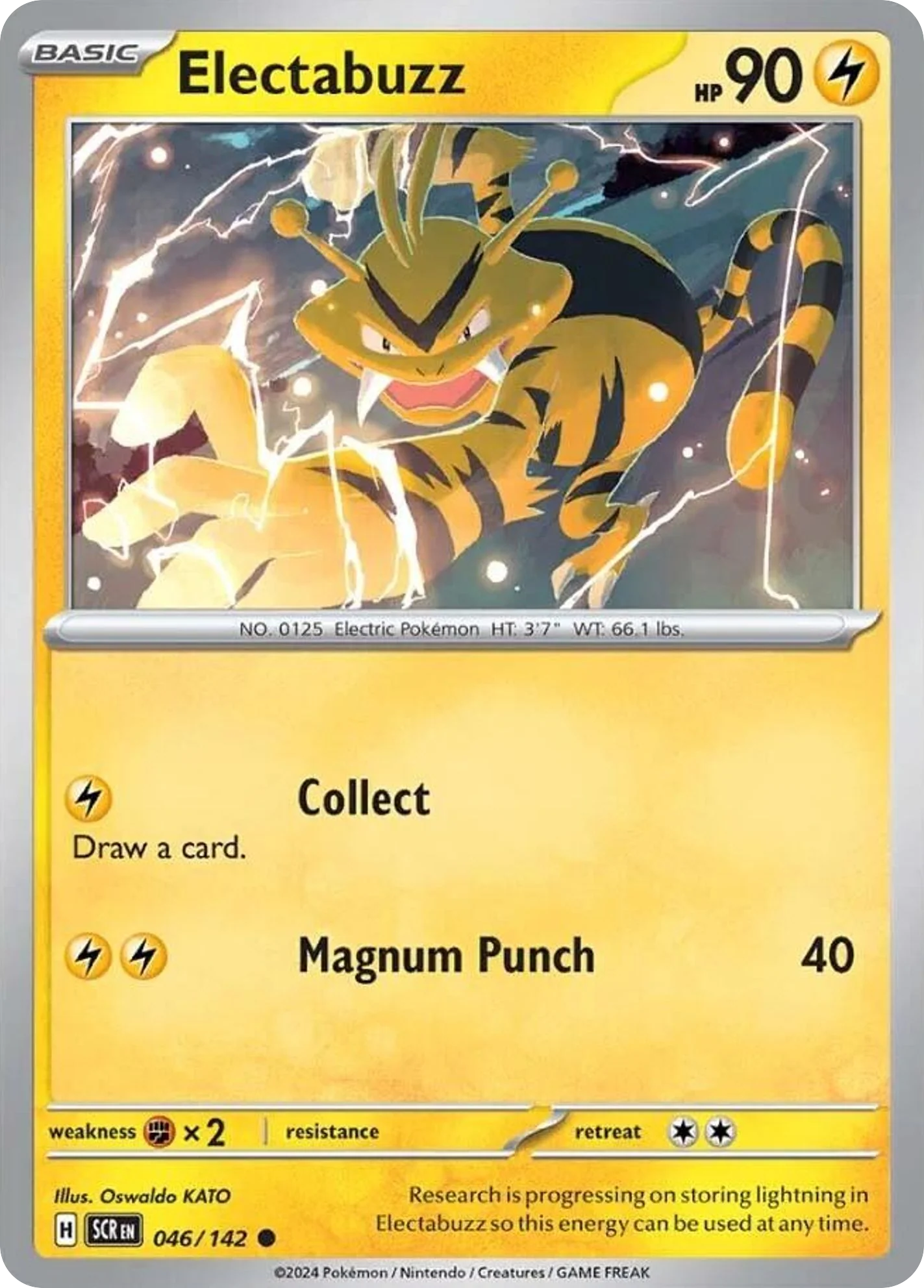 Electabuzz 046/142 Common Pokemon Card (SV Stellar Crown)