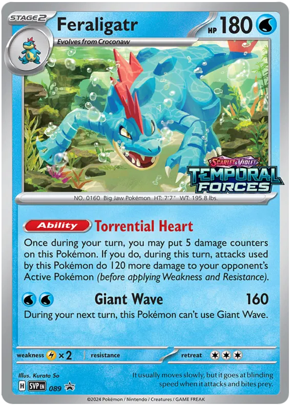 Feraligatr SVP089 Pokemon Promo Card (SV Promo Series)