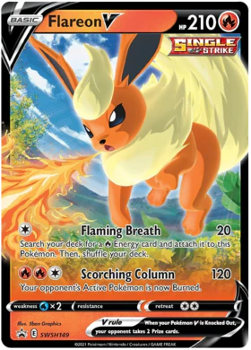 Flareon V SWSH149 Pokemon Promo Card (SWSH Promo Series)