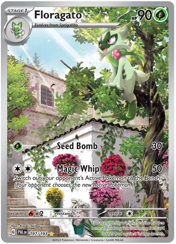 Floragato 197/193 Illustration Rare Pokemon Card (SV2 Paldea Evolved)
