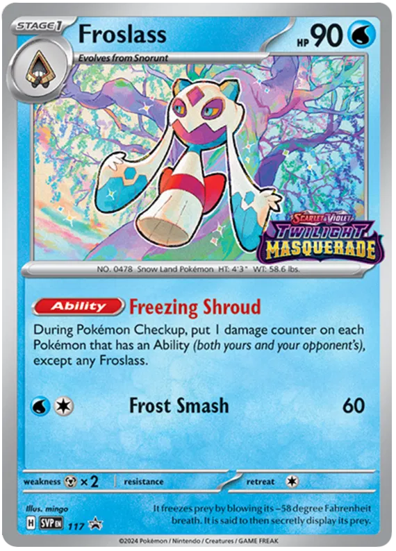 Froslass SVP117 Pokemon Promo Card (SV Promo Series)