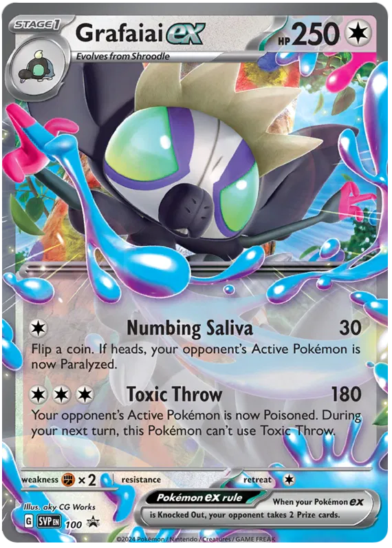 Grafaiai ex SVP100 Pokemon Promo Card (SV Promo Series)