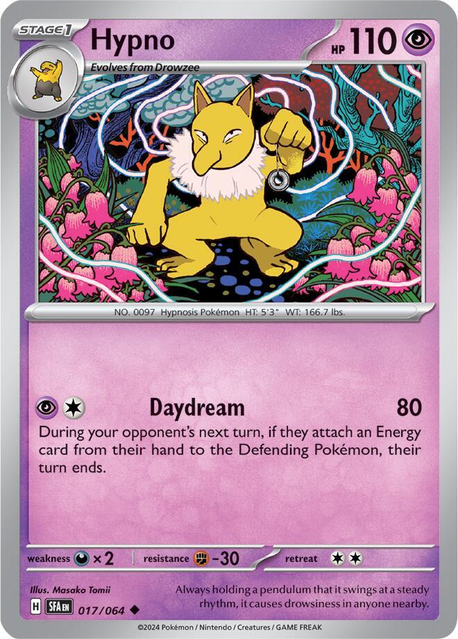 Hypno 017/064 Uncommon Pokemon Card (SV Shrouded Fable)