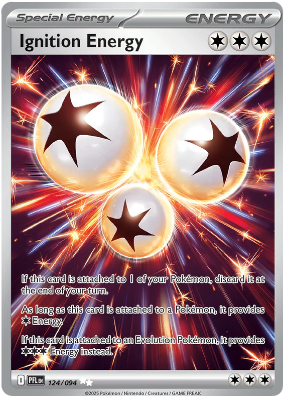 Ignition Energy 124/094 Ultra Rare Pokemon Card (Mega Evolution Phantasmal Flames)