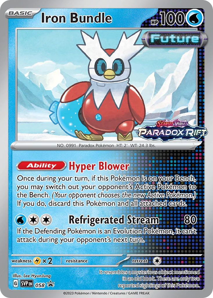 Iron Bundle SVP058 Pokemon Promo Card (SV Promo Series)