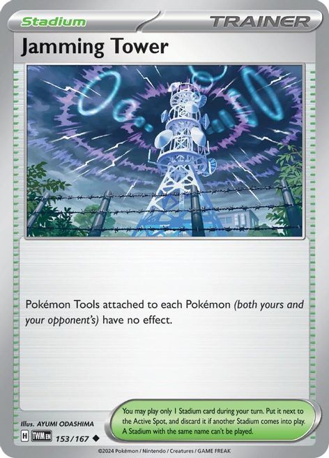 Jamming Tower 153/167 Uncommon Pokemon Card (SV Twilight Masquerade)
