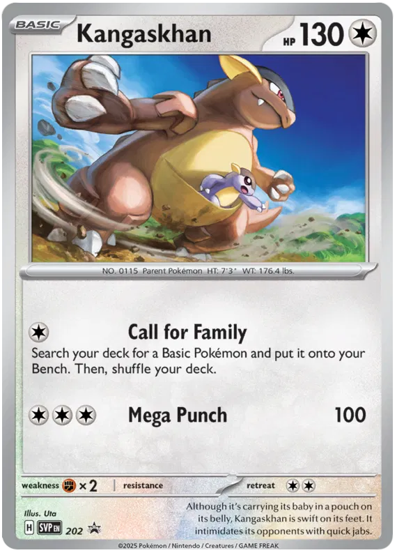 Kangaskhan SVP202 Pokemon Promo Card (SV Promo Series)