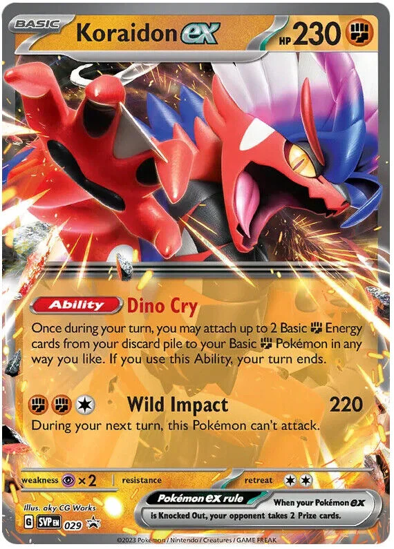 Koraidon ex SVP029 Pokemon Promo Card (SV Promo Series)