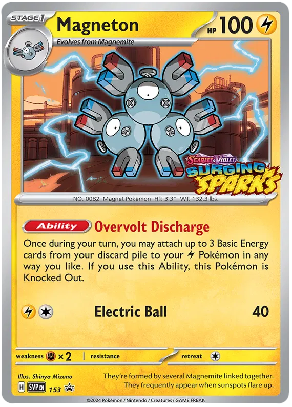 Magneton SVP153 Pokemon Promo Card (SV Promo Series)