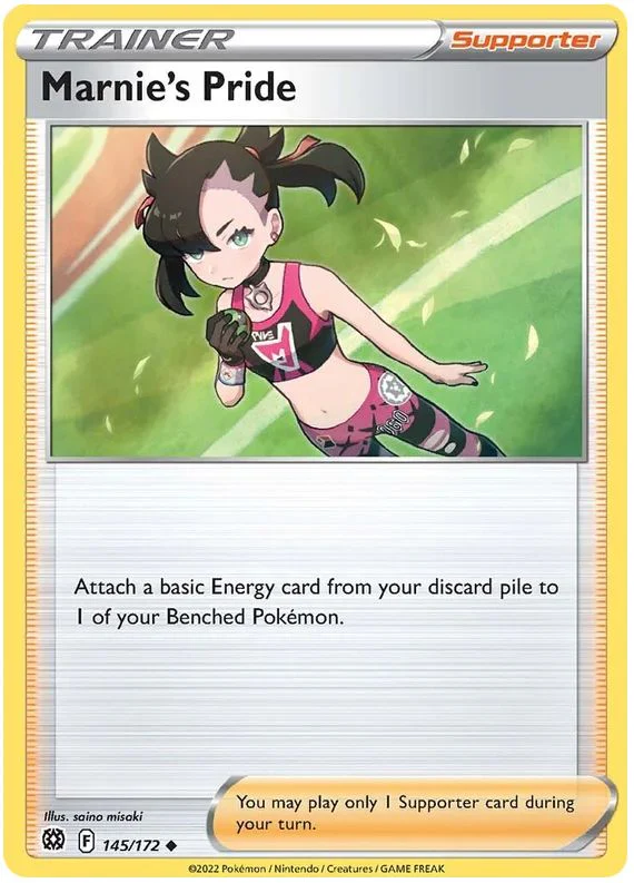 Marnie's Pride 145/172 Uncommon Pokemon Card (SWSH Brilliant Stars)