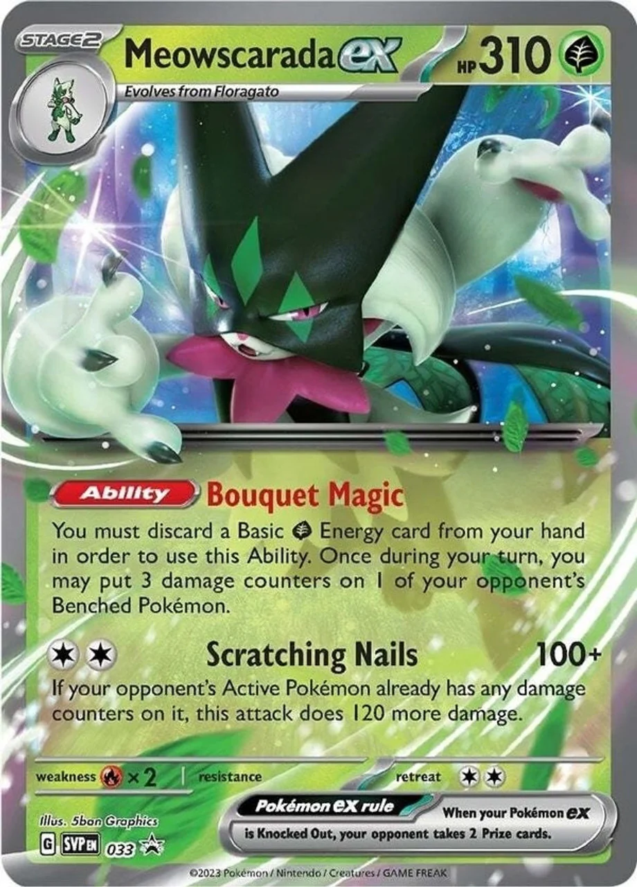 Meowscarada ex SVP033 Pokemon Promo Card (SV Promo Series)