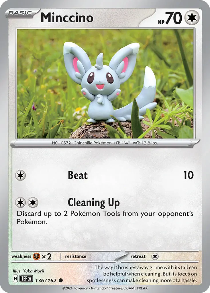 Minccino 136/162 Common Pokemon Card (SV Temporal Forces)