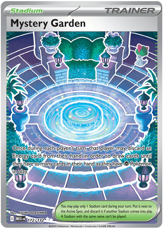 Mystery Garden 172/132 Ultra Rare Pokemon Card (Mega Evolution Base Set ME01)