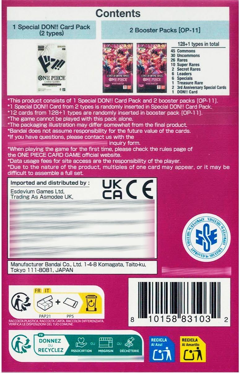 One Piece Card Game: Double Pack Set DP-07 – OP-11 Booster Bundle with DON!! Card - Image 2