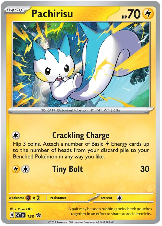 Pachirisu SVP158 Pokemon Promo Card (SV Promo Series)