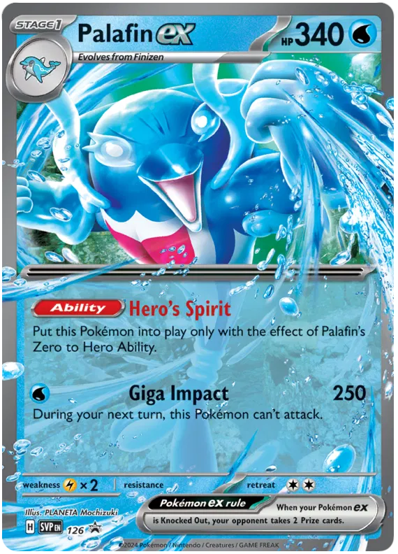 Palafin ex SVP126 Pokemon Promo Card (SV Promo Series)