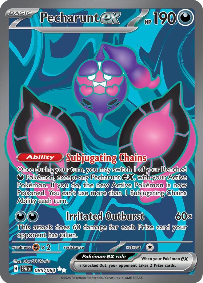 Pecharunt ex 085/064 Ultra Rare Pokemon Card (SV Shrouded Fable)