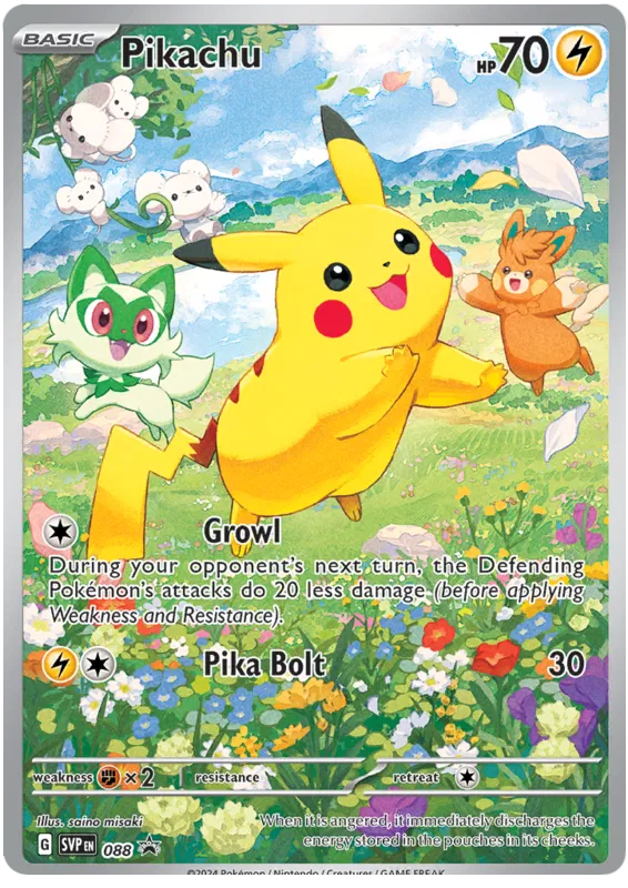 Pikachu SVP088 Pokemon Promo Card (SV Promo Series)