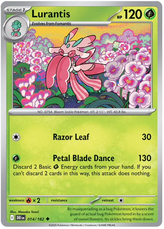 Lurantis 014/182 Uncommon Pokemon Card (Scarlet & Violet Destined Rivals)