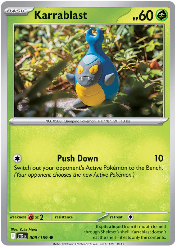 Karrablast 009/159 Common Pokemon Card (Scarlet & Violet Journey Together)