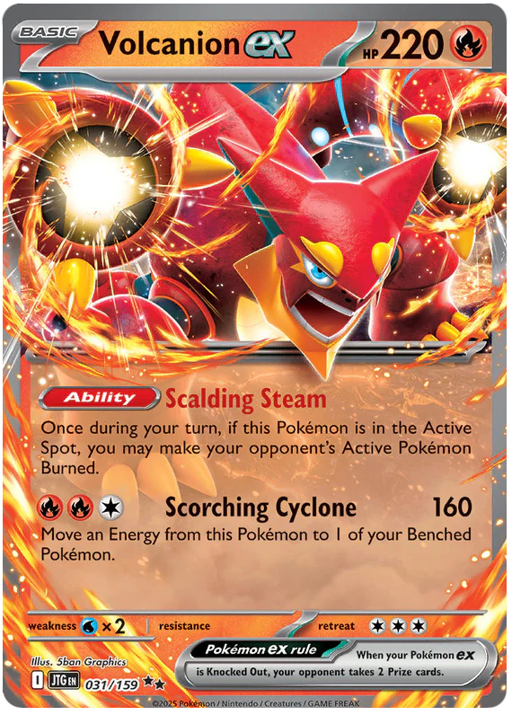 Volcanion ex 031/159 Double Rare Pokemon Card (Scarlet & Violet Journey Together)