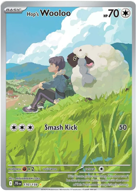Hop's Wooloo 170/159 Illustration Rare Pokemon Card (Scarlet & Violet Journey Together)