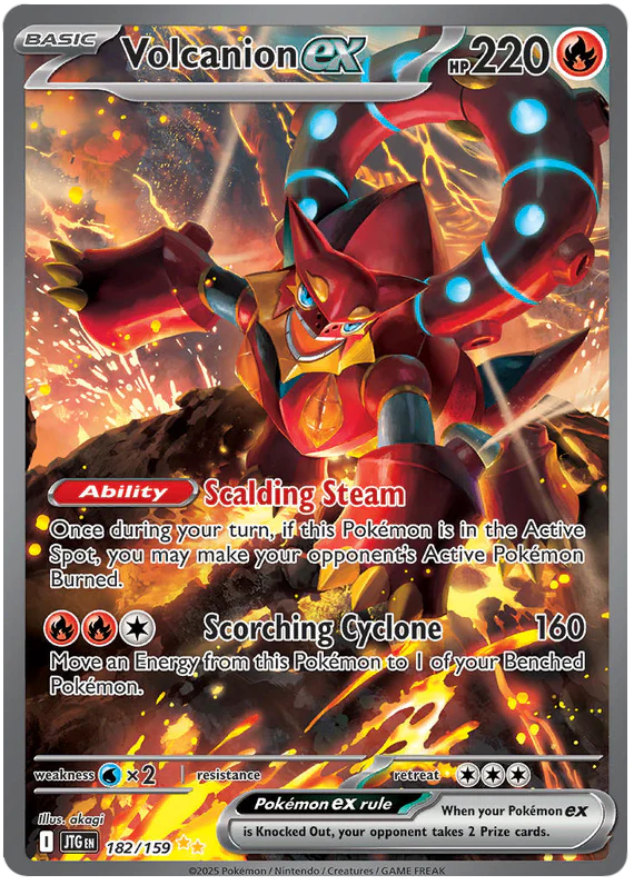 Volcanion ex 182/159 Special Illustration Rare Pokemon Card (Scarlet & Violet Journey Together)