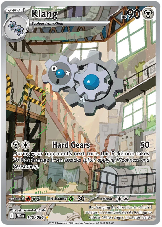 Klang 140/086 Illustration Rare Pokemon Card (Scarlet & Violet Black Bolt)