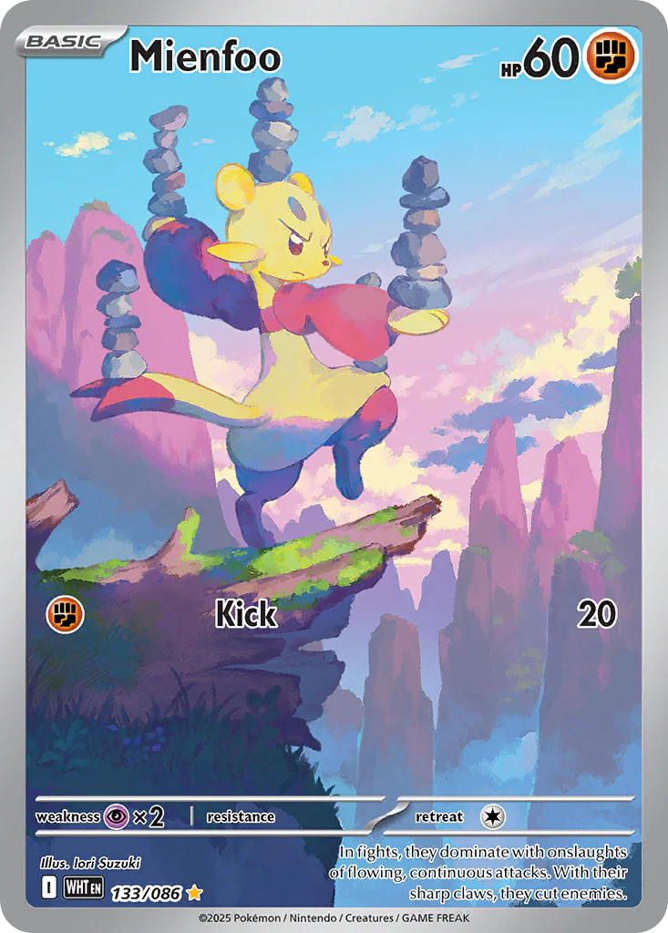 Mienfoo 133/086 Illustration Rare Pokemon Card (Scarlet & Violet White Flare)