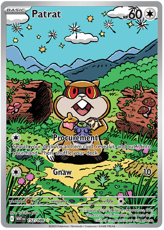 Patrat 152/086 Illustration Rare Pokemon Card (Scarlet & Violet White Flare)