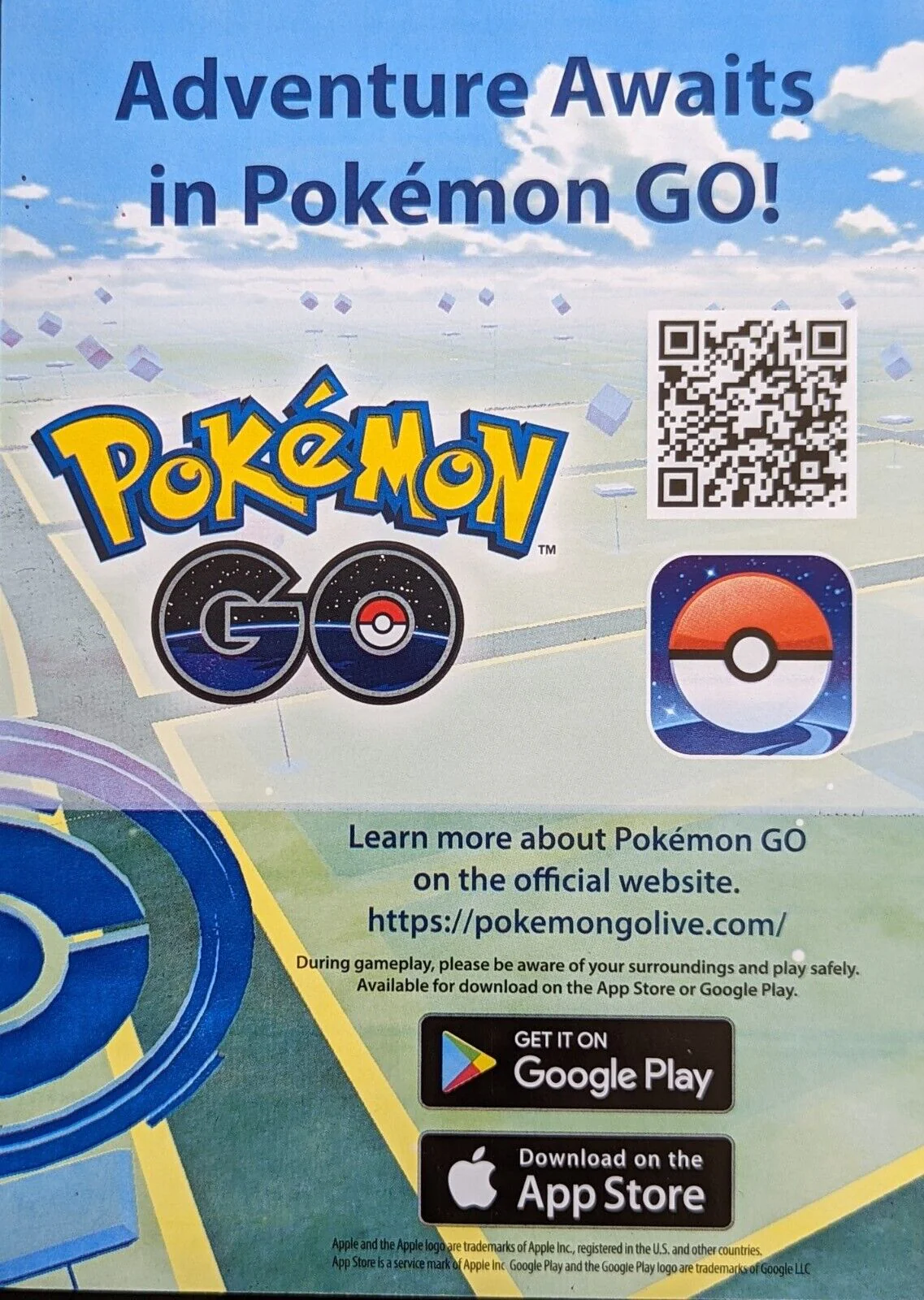 Pokemon TCG Pokemon GO Code Sheet x4