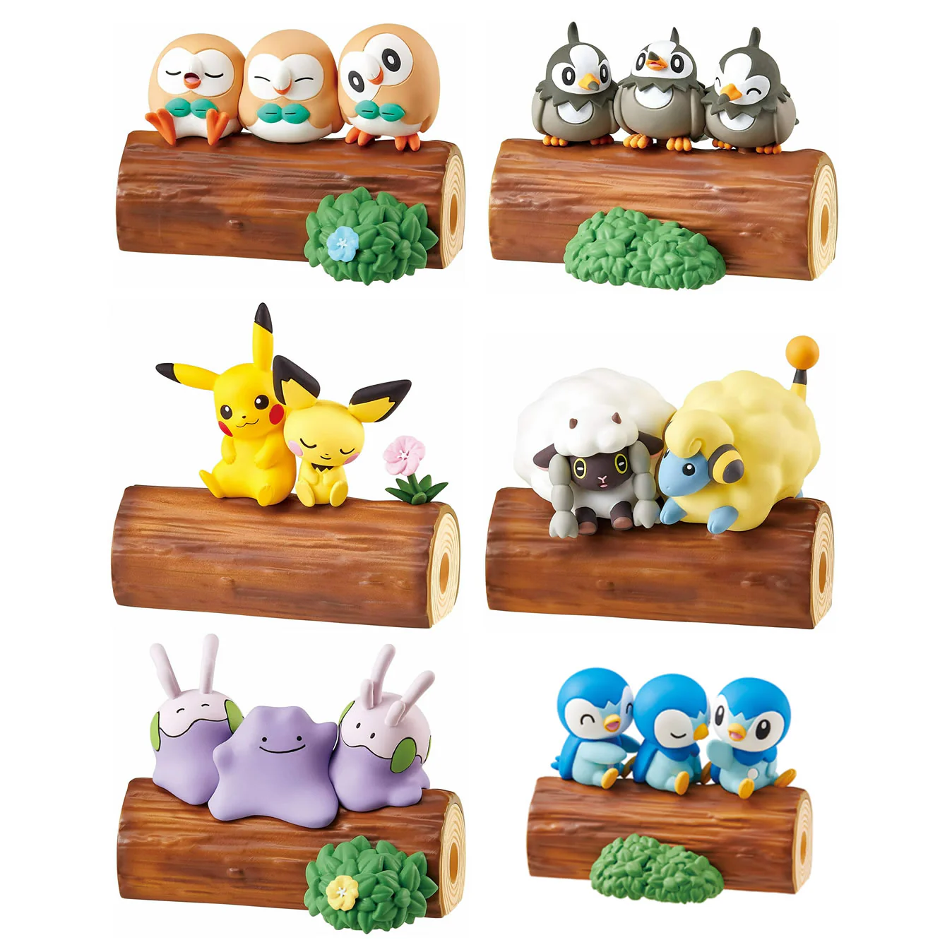 Pokemon Nakayoshi Friends Collection of 6 Figures (Re-ment)