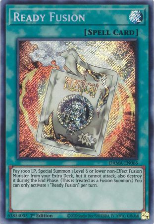 Ready Fusion DAMA-EN066 Secret Rare Yu-Gi-Oh Card (Dawn of Majesty)