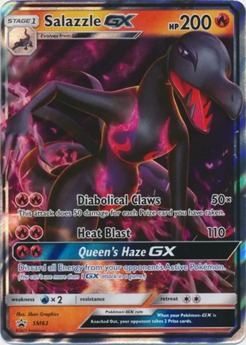 Salazzle GX SM63 Pokemon Promo Card (Sun & Moon Promo Series)