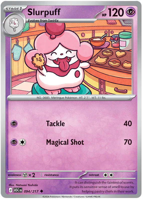 Slurpuff 094/217 Uncommon Pokemon Card (Mega Evolution Ascended Heroes)
