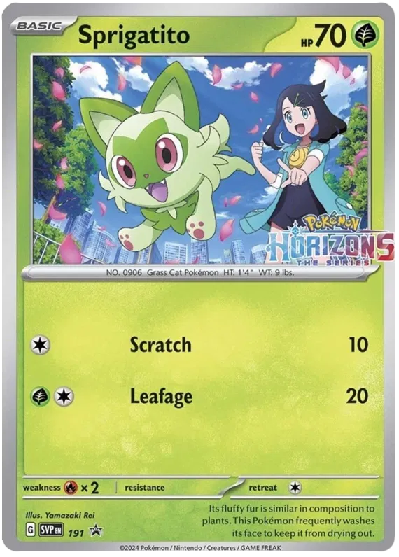 Sprigatito SVP191 Pokemon Promo Card (SV Promo Series)
