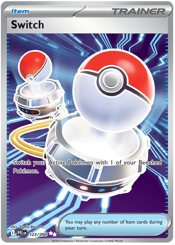 Switch 123/094 Ultra Rare Pokemon Card (Mega Evolution Phantasmal Flames)