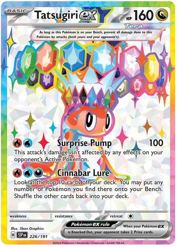 Tatsugiri ex 226/191 Ultra Rare Pokemon Card (Scarlet & Violet Surging Sparks)