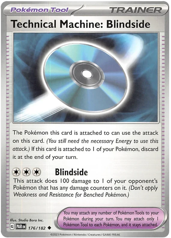 Technical Machine: Blindside 176/182 Uncommon Pokemon Card (SV04 Paradox Rift)
