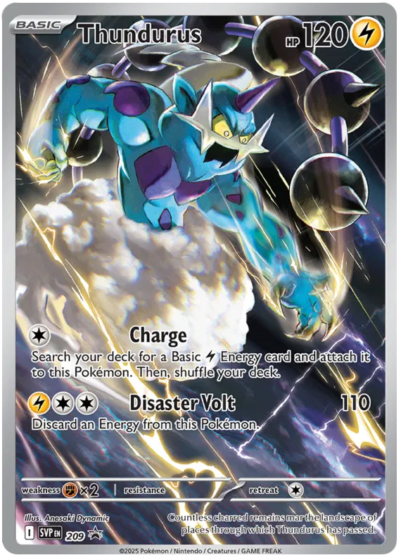 Thundurus SVP209 Pokemon Promo Card (SV Promo Series)