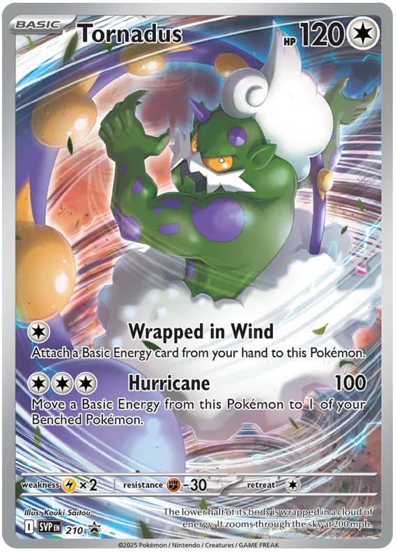 Tornadus SVP210 Pokemon Promo Card (SV Promo Series)