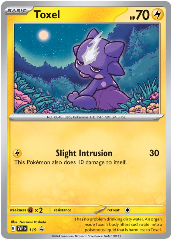 Toxel SVP119 Pokemon Promo Card (SV Promo Series)