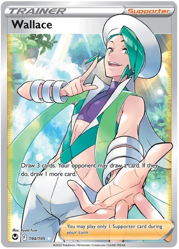 Wallace 194/195 Rare Ultra Pokemon Card (SWSH Silver Tempest)