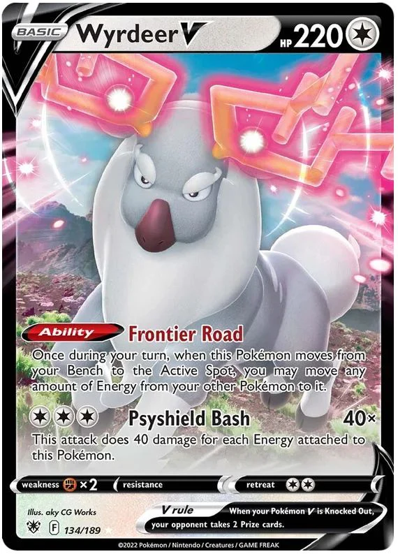 Wyrdeer V 134/189 Ultra Rare Pokemon Card (SWSH Astral Radiance)